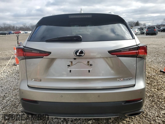 2020 Lexus NX with VIN JTJSARDZ5L2231100, listed as a Copart auction lot 43446915 with 39,686 mi miles and Salvage Title. Bid and sale history available at carsss.com. Image 6.