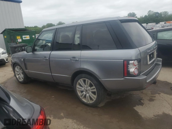 2012 Land Rover Range Rover HSE Lux with VIN SALMF1D44CA384472, listed as a Copart auction lot 60802735 with 130,960 mi miles and Salvage title. Bid and sale history available at DreamBid. Image 2.