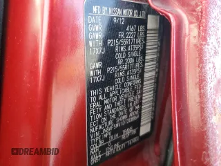 2013 Nissan Juke SL z VIN JN8AF5MV1DT208869, wystawiony jako Copart lot #82788494 z przebiegiem Nie podano mil oraz Szkoda całkowita • Salvage title. Historia ofert i sprzedaży dostępna na DreamBid. Obrazek 14.