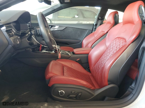 2020 Audi S5 Coupe Premium Plus with VIN WAUP4AF51LA001343, listed as a Copart auction lot 48255175 with NaN miles and Non Repairable. Bid and sale history available at carsss.com. Image 7.