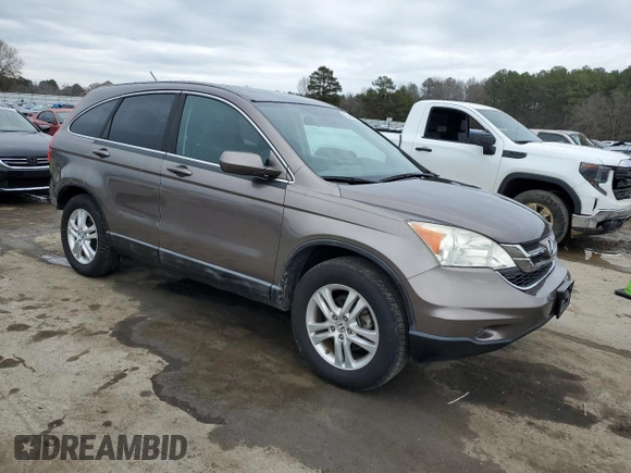 2011 Honda CR-V EX-L with VIN 5J6RE3H70BL039761, listed as a Copart auction lot 42947185 with 64,187 mi miles and Salvage Title. Bid and sale history available at carsss.com. Image 4.