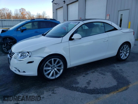 2007 Volkswagen Eos 3.2L with VIN WVWDB71F77V027135, listed as a Copart auction lot 81643084 with 93,318 mi miles and Salvage Title. Bid and sale history available at DreamBid. Image 1.