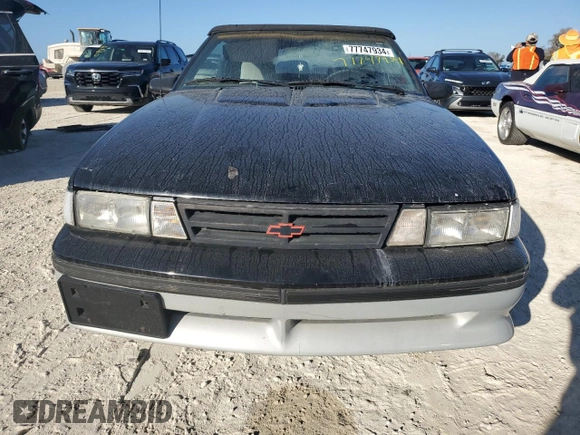 1989 Chevrolet Cavalier with VIN 1G1JF31W1K7190840, listed as a Copart auction lot 77747934 with Not Provided miles and Salvage Title. Bid and sale history available at DreamBid. Image 5.