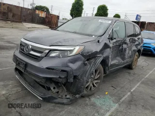 2021 Honda Pilot EX-L z VIN 5FNYF5H5XMB030922, wystawiony jako Copart lot #59599225 z przebiegiem 48 397 mil mil oraz Szkoda całkowita • Salvage title. Historia ofert i sprzedaży dostępna na DreamBid. Obrazek 1.