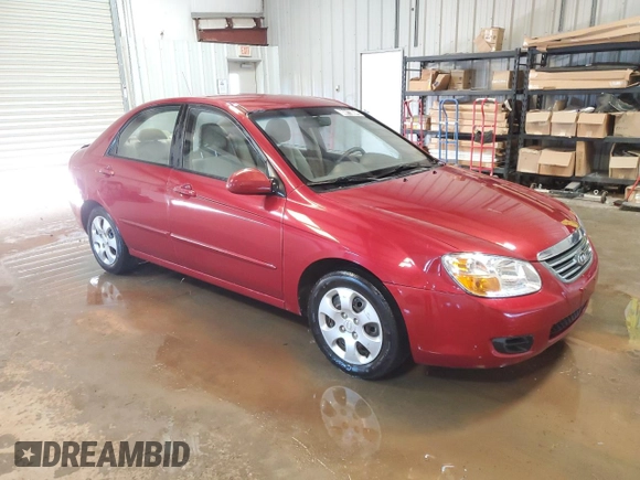 2008 Kia Spectra EX with VIN KNAFE122685509781, listed as a Copart auction lot 60413084 with 73,808 mi miles and Clean Title. Bid and sale history available at carsss.com. Image 4.