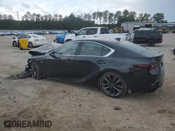 2024 Lexus IS 350 F Sport with VIN JTHGZ1B26R5077771, listed as a Copart auction lot 57396885 with 16,162 mi miles and Salvage title. Bid and sale history available at DreamBid. Image 2.