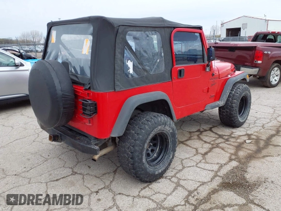 2000 Jeep Wrangler Sport with VIN 1J4FA49S7YP713672, listed as a IAAI auction lot 41924814 with 172,688 mi miles. Bid and sale history available at carsss.com. Image 4.