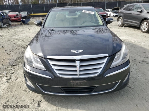 2013 Hyundai Genesis 5.0L R-Spec with VIN KMHGC4DH8DU245961, listed as a Copart auction lot 48673855 with 120,579 mi miles and Salvage Title. Bid and sale history available at carsss.com. Image 5.