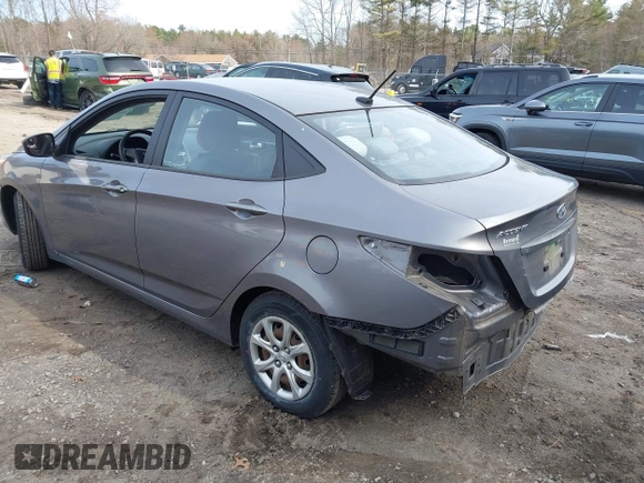 2014 Hyundai Accent GLS with VIN KMHCT4AE0EU739273, listed as a IAAI auction lot 41919295 with 105,312 mi miles and . Bid and sale history available at carsss.com. Image 3.