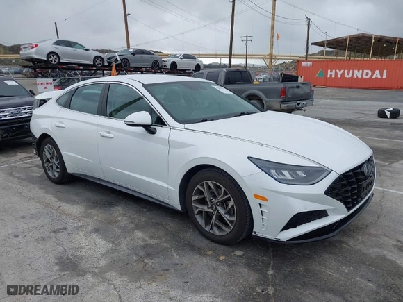 2021 Hyundai Sonata SEL with VIN 5NPEL4JA1MH071406, listed as a IAAI auction lot 41807387 with 22,234 mi miles. Bid and sale history available at carsss.com. Image 1.