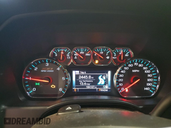 2014 Chevrolet Silverado 1500 LT with VIN 1GCVKREC7EZ176540, listed as a Copart auction lot 56188335 with 184,107 mi miles and Clean Title. Bid and sale history available at DreamBid. Image 9.