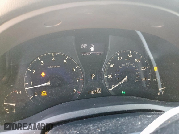 2011 Lexus RX 350 with VIN 2T2ZK1BA7BC045468, listed as a Copart auction lot 62034785 with 178,382 mi miles and Salvage title. Bid and sale history available at DreamBid. Image 9.