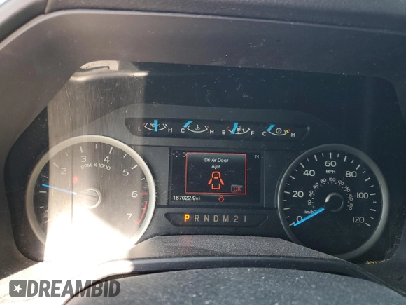 2016 Ford F-150 XL with VIN 1FTEX1CPXGKG04282, listed as a Copart auction lot 52522565 with 167,022 mi miles and Salvage title. Bid and sale history available at DreamBid. Image 9.