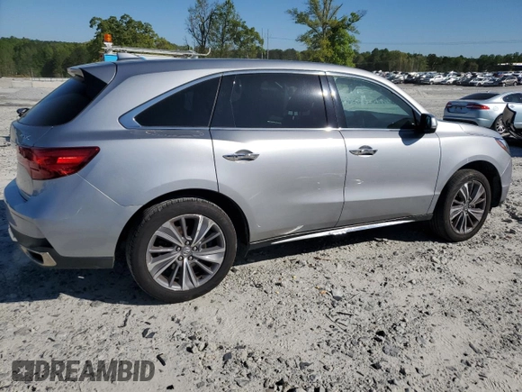 2017 Acura MDX Technology z VIN 5J8YD3H57HL001893, wystawiony jako Copart lot #53165555 z przebiegiem 90 779 mil mil oraz Szkoda całkowita • Salvage title. Historia ofert i sprzedaży dostępna na DreamBid. Obrazek 3.