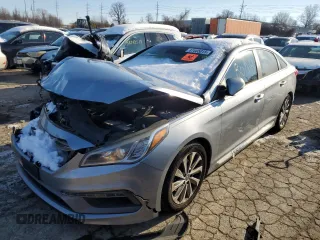 2017 Hyundai Sonata Sport with VIN 5NPE34AF0HH559053, listed as a Copart auction lot 87665015 with 133,781 mi miles and Salvage Title. Bid and sale history available at carsss.com. Image 1.