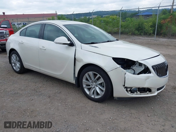 2014 Buick Regal with VIN 2G4GK5EX3E9205672, listed as a IAAI auction lot 42609290 with 54,867 mi miles and . Bid and sale history available at DreamBid. Image 1.