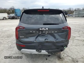 2022 Kia Telluride LX with VIN 5XYP2DHCXNG200934, listed as a Copart auction lot 50776385 with 93,430 mi miles and Salvage title. Bid and sale history available at DreamBid. Image 6.