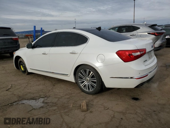 2014 Kia Cadenza Premium with VIN KNALN4D75E5163618, listed as a Copart auction lot 85905624 with 82,708 mi miles and Clean Title. Bid and sale history available at carsss.com. Image 2.
