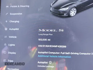 2021 Tesla Model S Long Range Plus z VIN 5YJSA1E24MF426299, wystawiony jako IAAI lot #41673498 z przebiegiem 102 035 mil mil oraz . Historia ofert i sprzedaży dostępna na DreamBid. Obrazek 7.