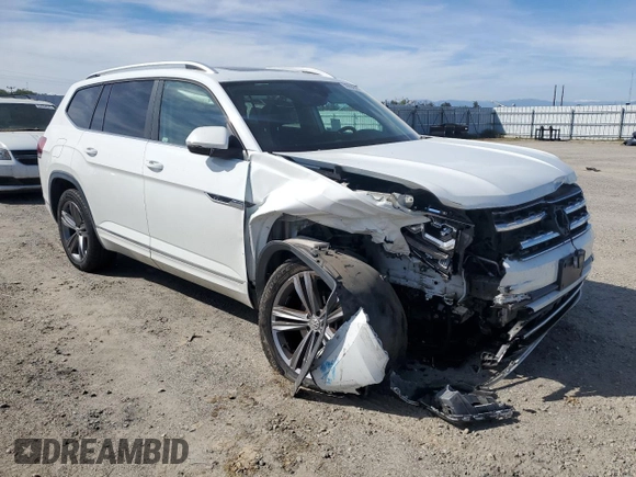 2019 Volkswagen Atlas SE z VIN 1V2XR2CA6KC608609, wystawiony jako Copart lot #50604625 z przebiegiem 56 778 mil mil oraz Szkoda całkowita • Salvage title. Historia ofert i sprzedaży dostępna na DreamBid. Obrazek 4.