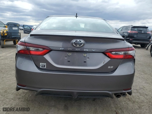 2024 Toyota Camry SE with VIN 4T1G11AK3RU260878, listed as a Copart auction lot 50914465 with 11,122 mi miles and Salvage Title. Bid and sale history available at carsss.com. Image 6.