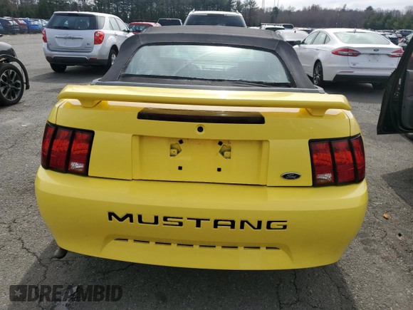 2003 Ford Mustang Deluxe with VIN 1FAFP44463F330050, listed as a Copart auction lot 48695145 with 116,740 mi miles and Salvage Title. Bid and sale history available at carsss.com. Image 6.