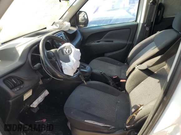 2016 Ram ProMaster City Cargo Tradesman with VIN ZFBERFAT1G6B00340, listed as a Copart auction lot 69649894 with 235,619 mi miles and Salvage Title. Bid and sale history available at DreamBid. Image 7.