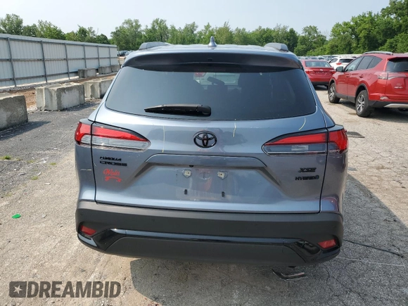 2023 Toyota Corolla Cross Hybrid S with VIN 7MUFBABG6PV014406, listed as a Copart auction lot 59944835 with 8,252 mi miles and Salvage title. Bid and sale history available at DreamBid. Image 6.