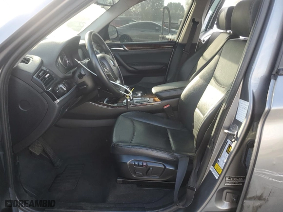 2017 BMW X3 sDrive28i with VIN 5UXWZ7C55H0T43879, listed as a Copart auction lot 43236315 with 161,205 mi miles and Salvage Title. Bid and sale history available at carsss.com. Image 7.