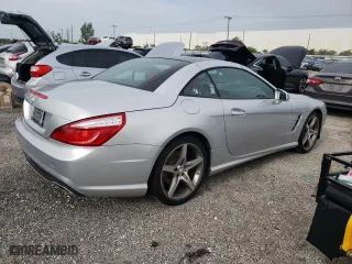 2013 Mercedes-Benz SL-Class SL 550 with VIN WDDJK7DA4DF007827, listed as a Copart auction lot 59263754 with 57,094 mi miles and Salvage Title. Bid and sale history available at carsss.com. Image 3.