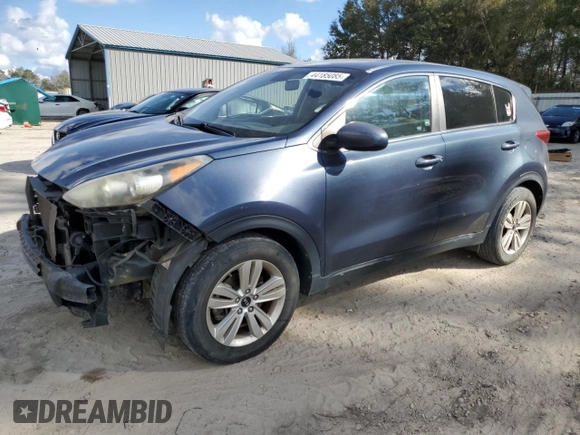 2017 Kia Sportage LX with VIN KNDPM3AC1H7166981, listed as a Copart auction lot 44185085 with 201,734 mi miles and Salvage Title. Bid and sale history available at DreamBid. Image 1.