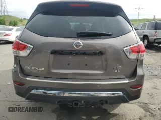 2014 Nissan Pathfinder S with VIN 5N1AR2MMXEC625185, listed as a Copart auction lot 60523805 with Not provided miles and Salvage title. Bid and sale history available at DreamBid. Image 6.