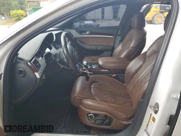 2013 Audi A8 4.0L with VIN WAUA2AFD9DN026942, listed as a Copart auction lot 60319565 with 122,341 mi miles and Salvage title. Bid and sale history available at DreamBid. Image 7.