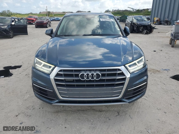 2018 Audi Q5 Premium Plus with VIN WA1BNAFY3J2145191, listed as a Copart auction lot 51533495 with 53,779 mi miles and Salvage Title. Bid and sale history available at carsss.com. Image 5.