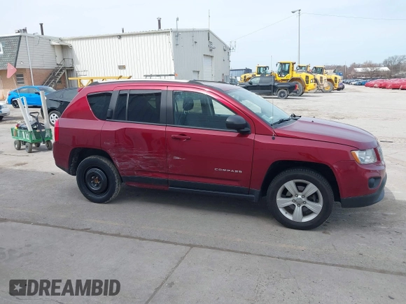 2012 Jeep Compass Latitude with VIN 1C4NJCEB5CD579045, listed as a IAAI auction lot 41863820 with 118,282 mi miles and . Bid and sale history available at carsss.com. Image 13.
