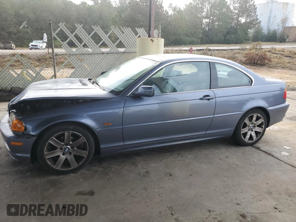 2000 BMW 3 Series 323Ci with VIN WBABM3345YJN62203, listed as a Copart auction lot 78399424 with 150,913 mi miles and Salvage Title. Bid and sale history available at DreamBid. Image 1.