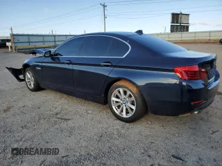 2015 BMW 5 Series 528i xDrive with VIN WBA5A7C58FG143147, listed as a Copart auction lot 52850195 with 130,528 mi miles and Salvage Title. Bid and sale history available at carsss.com. Image 2.