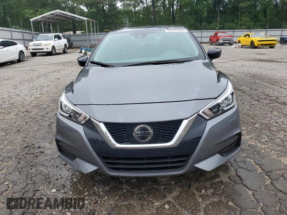 2021 Nissan Versa S with VIN 3N1CN8DVXML809648, listed as a Copart auction lot 58293085 with 62,622 mi miles and Salvage title. Bid and sale history available at DreamBid. Image 5.