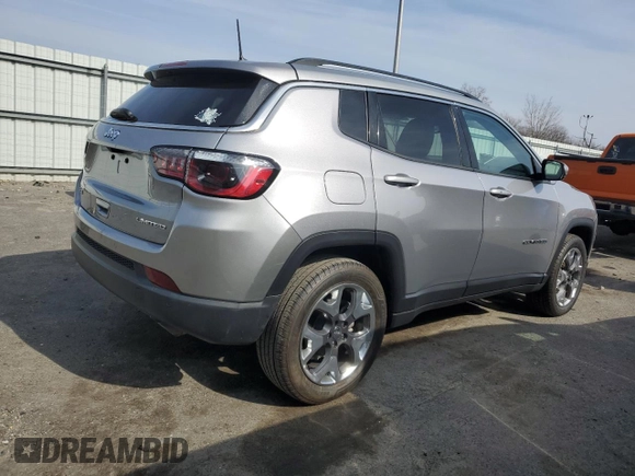 2021 Jeep Compass Limited with VIN 3C4NJDCB6MT528495, listed as a Copart auction lot 48039575 with 69,006 mi miles and Salvage Title. Bid and sale history available at DreamBid. Image 3.