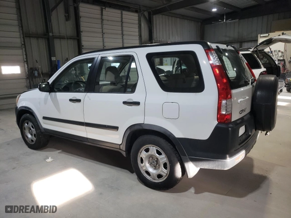 2006 Honda CR-V LX with VIN JHLRD68536C008134, listed as a Copart auction lot 50137105 with 0 mi miles and Salvage Title. Bid and sale history available at carsss.com. Image 2.
