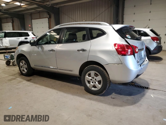 2015 Nissan Rogue S z VIN JN8AS5MVXFW251183, wystawiony jako Copart lot #56011665 z przebiegiem 79 425 mil mil oraz Szkody całkowita. Historia ofert i sprzedaży dostępna na DreamBid. Obrazek 2.