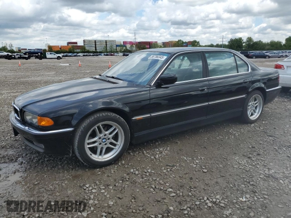 2000 BMW 7 Series 740iL with VIN WBAGH8345YDP12753, listed as a Copart auction lot 56786345 with 130,636 mi miles and Clean title. Bid and sale history available at DreamBid. Image 1.