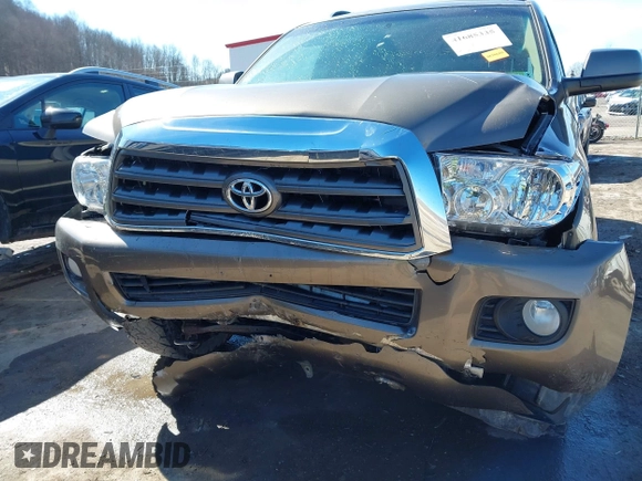 2010 Toyota Sequoia SR5 with VIN 5TDBY5G10AS027095, listed as a IAAI auction lot 41685335 with 1 mi miles. Bid and sale history available at carsss.com. Image 6.
