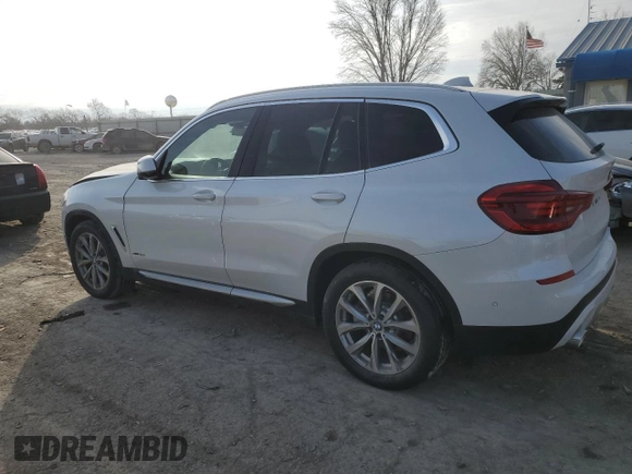 2018 BMW X3 xDrive30i with VIN 5UXTR9C51JLC76168, listed as a Copart auction lot 44956445 with 41,859 mi miles and Salvage Title. Bid and sale history available at DreamBid. Image 2.