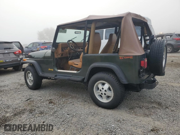 1995 Jeep Wrangler S with VIN 1J4FY19P4SP224403, listed as a Copart auction lot 85573324 with 0 mi miles and Salvage Title. Bid and sale history available at carsss.com. Image 2.