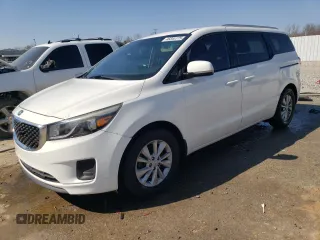 2015 Kia Sedona LX with VIN KNDMB5C1XF6044901, listed as a Copart auction lot 46844775 with 116,659 mi miles and Salvage Title. Bid and sale history available at carsss.com. Image 1.