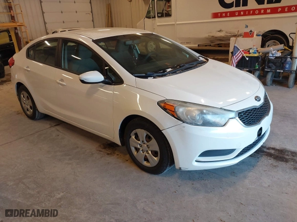 2014 Kia Forte LX with VIN KNAFK4A61E5060696, listed as a IAAI auction lot 41280702 with 229,591 mi miles. Bid and sale history available at carsss.com. Image 1.