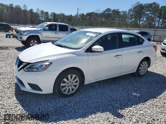 2019 Nissan Sentra SV with VIN 3N1AB7AP4KY206100, listed as a Copart auction lot 48016145 with 153,436 mi miles and Salvage Title. Bid and sale history available at carsss.com. Image 1.