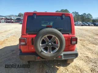 2020 Jeep Wrangler Unlimited Sahara with VIN 1C4HJXENXLW175550, listed as a Copart auction lot 42625175 with 88,518 mi miles and Salvage Title. Bid and sale history available at carsss.com. Image 6.