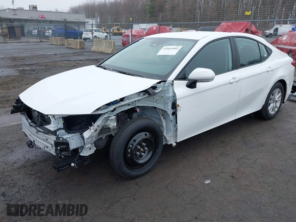 2025 Toyota Camry LE with VIN 4T1DAACK1SU504839, listed as a IAAI auction lot 41845964 with 11,934 mi miles and . Bid and sale history available at DreamBid. Image 2.